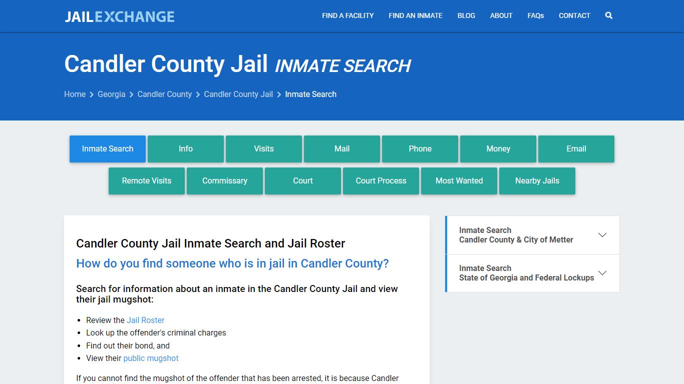 Inmate Search: Roster & Mugshots - Candler County Jail, GA