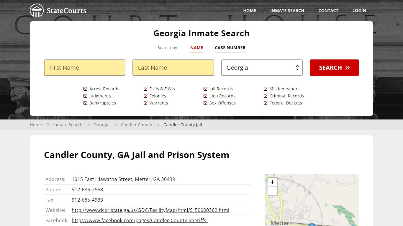 Candler County Jail Inmate Records Search, Georgia - StateCourts