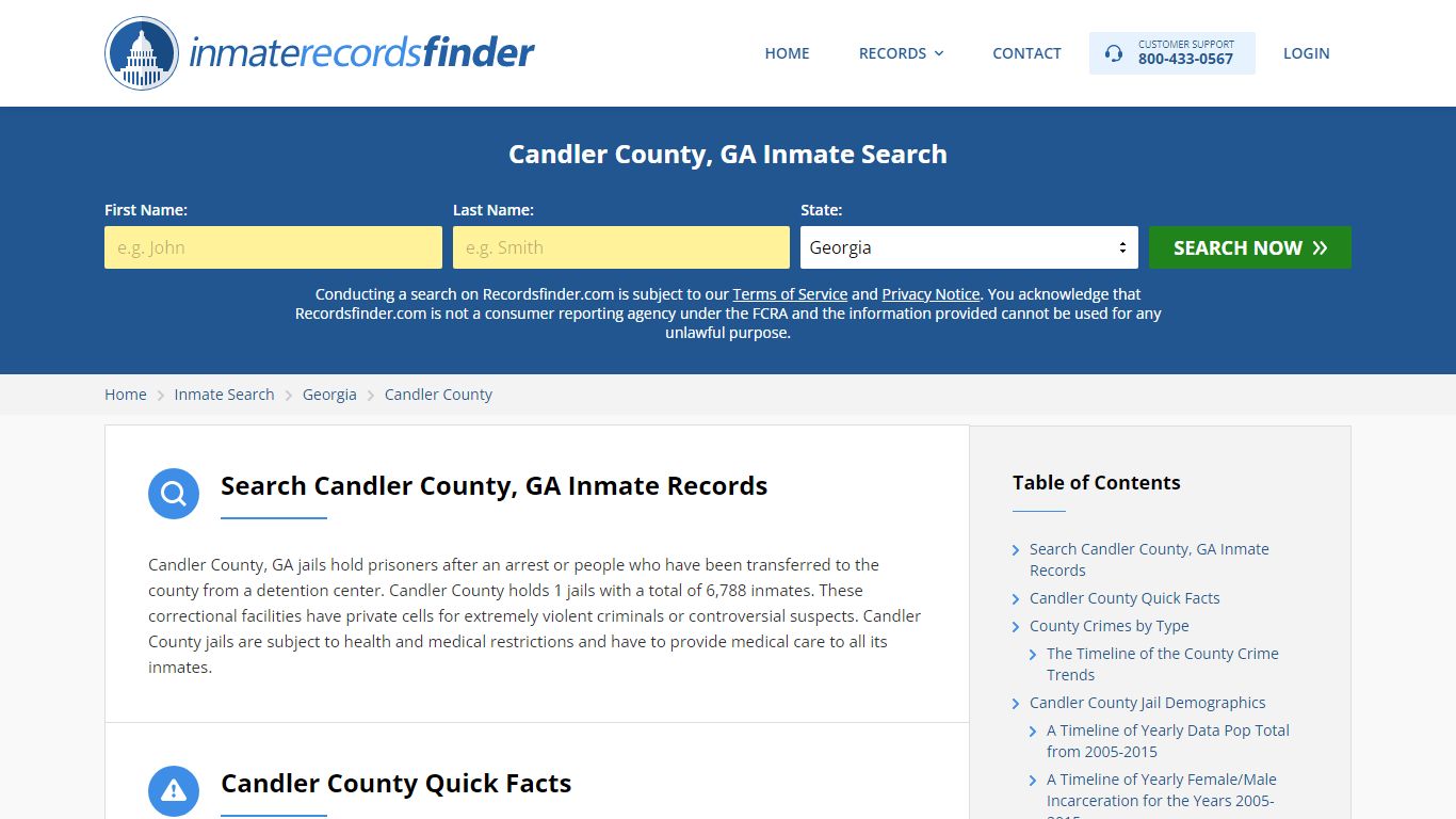 Candler County, GA Inmate Lookup & Jail Records Online - Recordsfinder.com